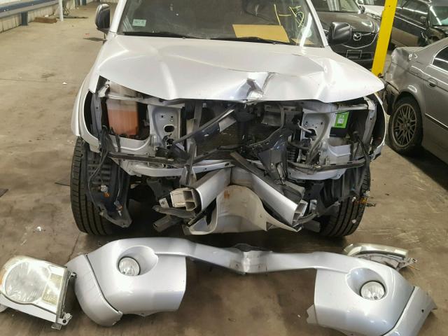 5TELU42N58Z488536 - 2008 TOYOTA TACOMA DOU SILVER photo 9