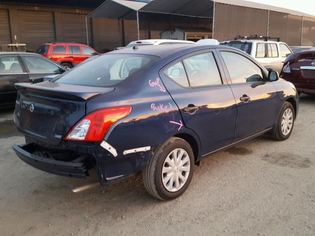 3N1CN7AP6DL892382 - 2013 NISSAN VERSA S BLUE photo 4