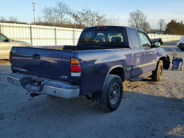 5TBRT34191S150246 - 2001 TOYOTA TUNDRA ACC BLUE photo 4