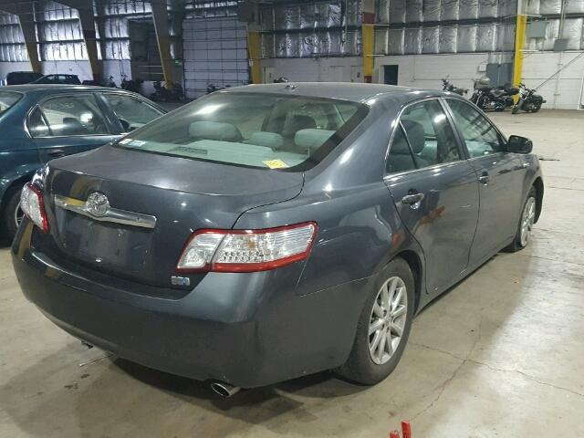 4T1BB3EKXAU124846 - 2010 TOYOTA CAMRY HYBR BLUE photo 4