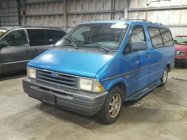 1FMDA41XXTZC02440 - 1996 FORD AEROSTAR BLUE photo 2