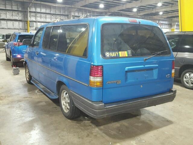 1FMDA41XXTZC02440 - 1996 FORD AEROSTAR BLUE photo 3