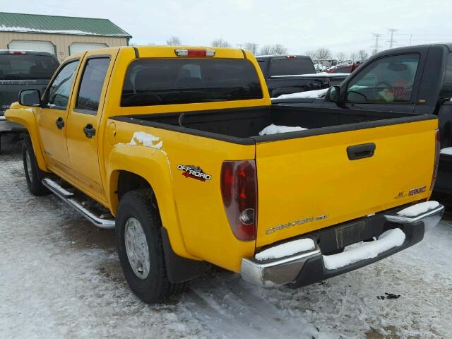 1GTDT136658192502 - 2005 GMC CANYON YELLOW photo 3