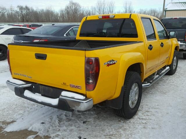 1GTDT136658192502 - 2005 GMC CANYON YELLOW photo 4