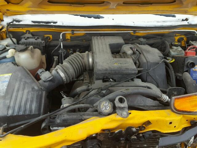 1GTDT136658192502 - 2005 GMC CANYON YELLOW photo 7