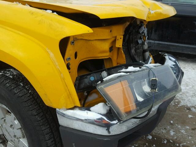 1GTDT136658192502 - 2005 GMC CANYON YELLOW photo 9