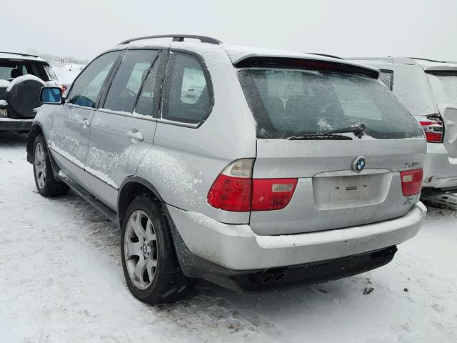 WBAFB33541LH11102 - 2001 BMW X5 4.4I SILVER photo 3