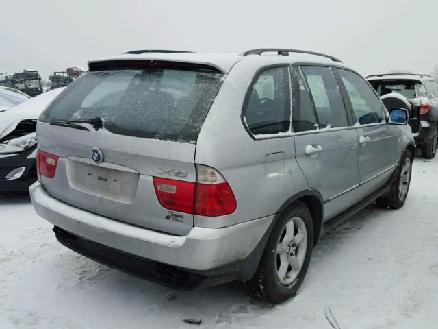 WBAFB33541LH11102 - 2001 BMW X5 4.4I SILVER photo 4