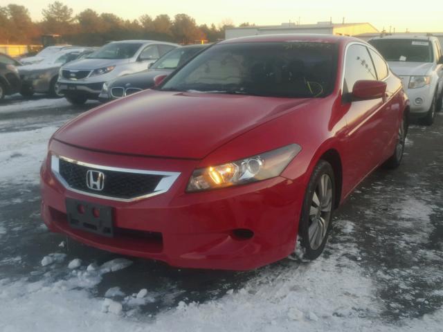 1HGCS127X9A002032 - 2009 HONDA ACCORD EX RED photo 2