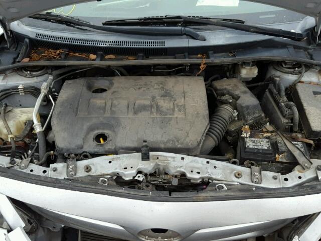 2T1BU4EE3BC634212 - 2011 TOYOTA COROLLA BA SILVER photo 7