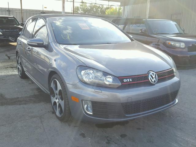 WVWHV7AJ3AW261853 - 2010 VOLKSWAGEN GTI GRAY photo 1