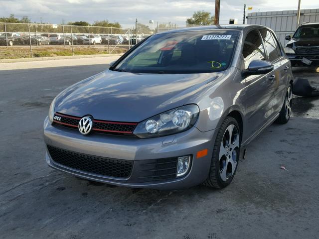 WVWHV7AJ3AW261853 - 2010 VOLKSWAGEN GTI GRAY photo 2