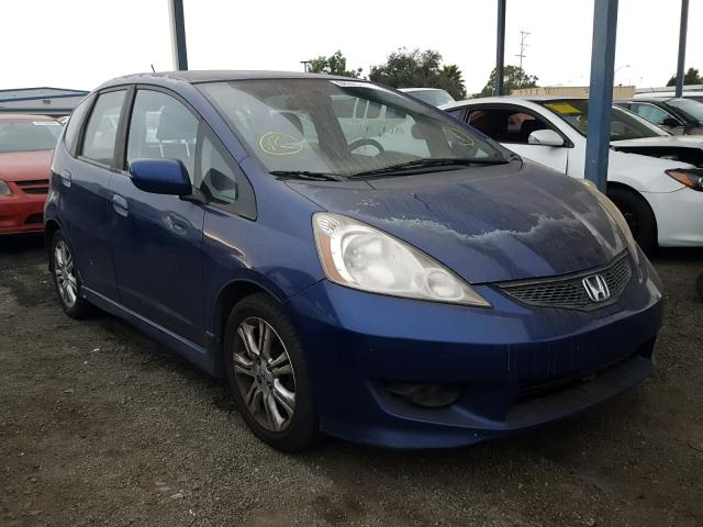 JHMGE88609S014617 - 2009 HONDA FIT SPORT BLUE photo 1