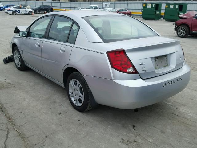 1G8AJ52F84Z139675 - 2004 SATURN ION LEVEL SILVER photo 3