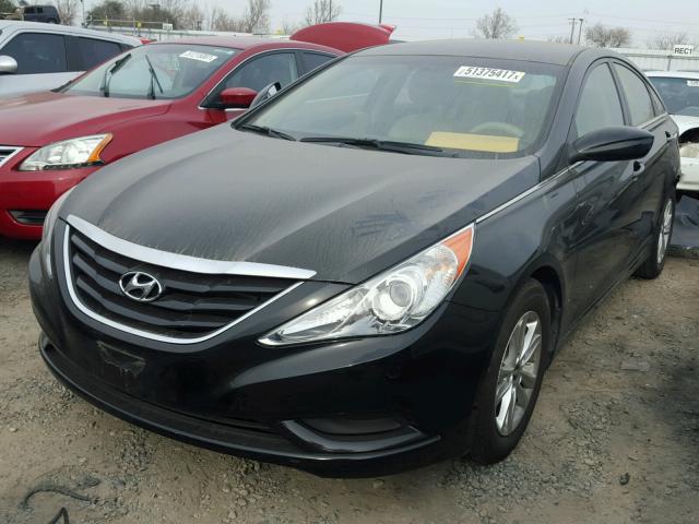 5NPEB4AC0BH009612 - 2011 HYUNDAI SONATA GLS BLACK photo 2