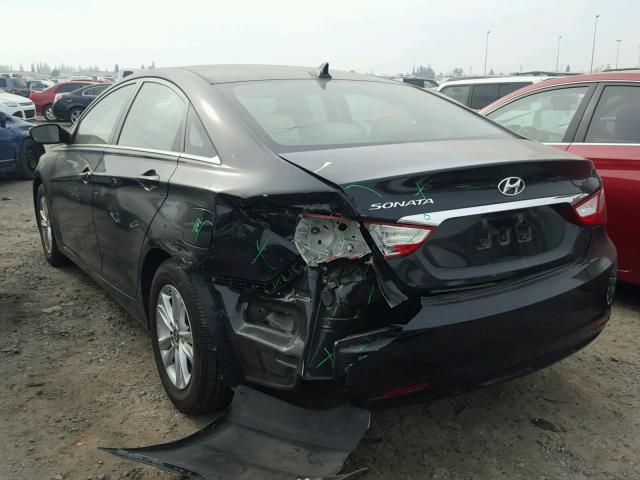 5NPEB4AC0BH009612 - 2011 HYUNDAI SONATA GLS BLACK photo 3