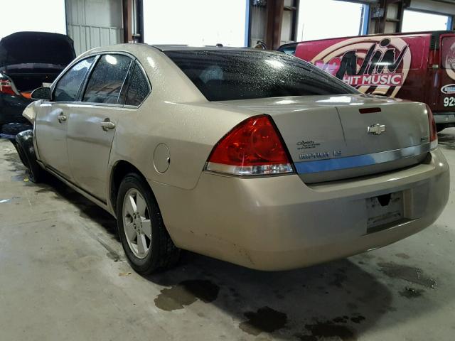 2G1WB55K989106548 - 2008 CHEVROLET IMPALA LS TAN photo 3