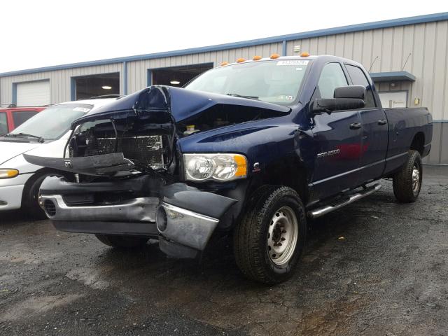 3D7KU28CX4G139633 - 2004 DODGE RAM 2500 S ლურჯი ფოტო 2