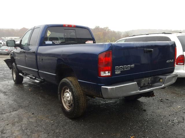 3D7KU28CX4G139633 - 2004 DODGE RAM 2500 S ლურჯი ფოტო 3