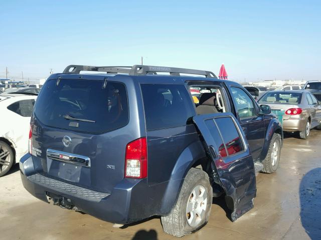 5N1AR18U26C628264 - 2006 NISSAN PATHFINDER BLUE photo 4