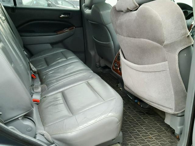 2HNYD18615H502096 - 2005 ACURA MDX TOURIN GRAY photo 6