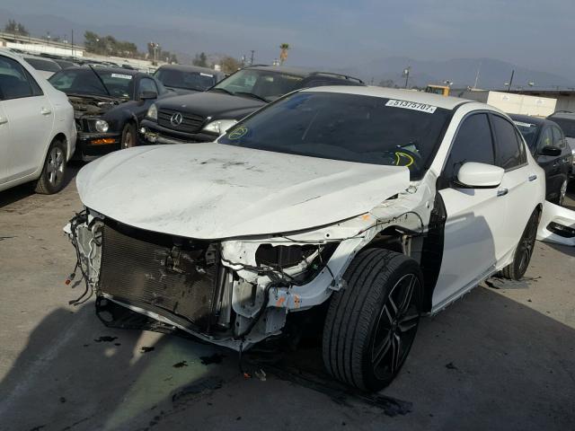 1HGCR2F59HA153274 - 2017 HONDA ACCORD SPO WHITE photo 2