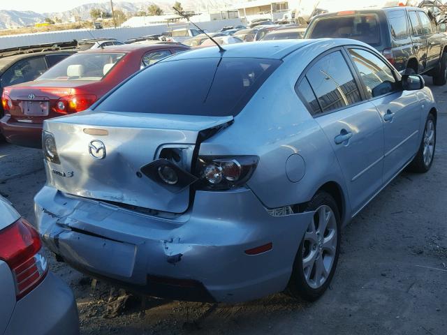 JM1BK32G981152718 - 2008 MAZDA 3 I BLUE photo 4