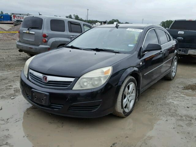 1G8ZS57B78F172356 - 2008 SATURN AURA XE BLACK photo 2