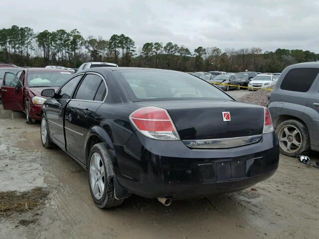 1G8ZS57B78F172356 - 2008 SATURN AURA XE BLACK photo 3