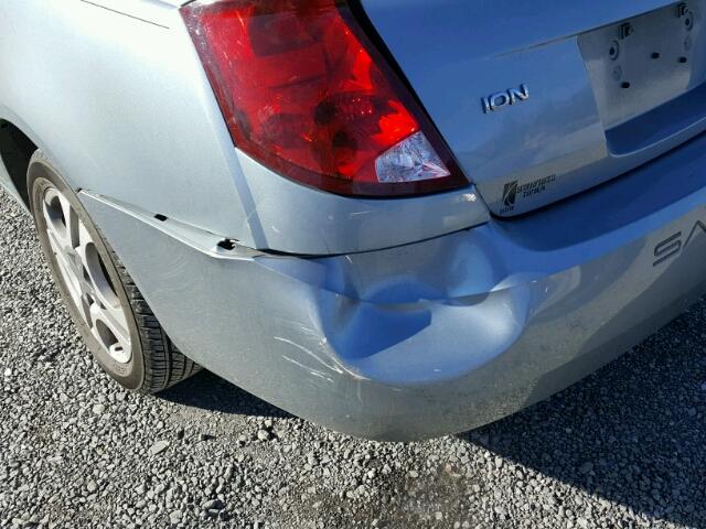 1G8AL52F93Z104653 - 2003 SATURN ION LEVEL BLUE photo 9