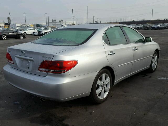 JTHBA30G055114027 - 2005 LEXUS ES 330 SILVER photo 4