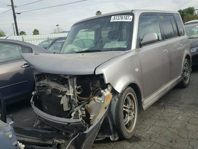 JTLKT324364088842 - 2006 TOYOTA SCION XB GRAY photo 2