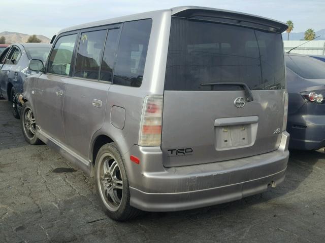 JTLKT324364088842 - 2006 TOYOTA SCION XB GRAY photo 3