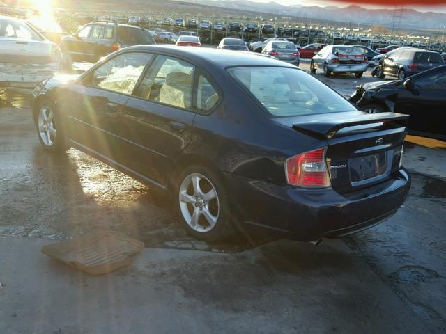 4S3BL616877205380 - 2007 SUBARU LEGACY 2.5 BLUE photo 3