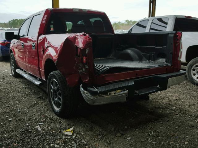 1FTFW1CFXCFC70806 - 2012 FORD F150 SUPER RED photo 3