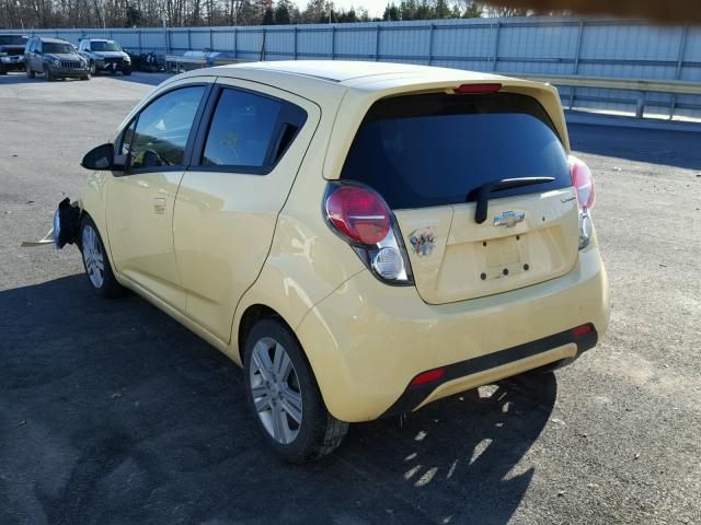 KL8CA6S90EC573732 - 2014 CHEVROLET SPARK LS YELLOW photo 3