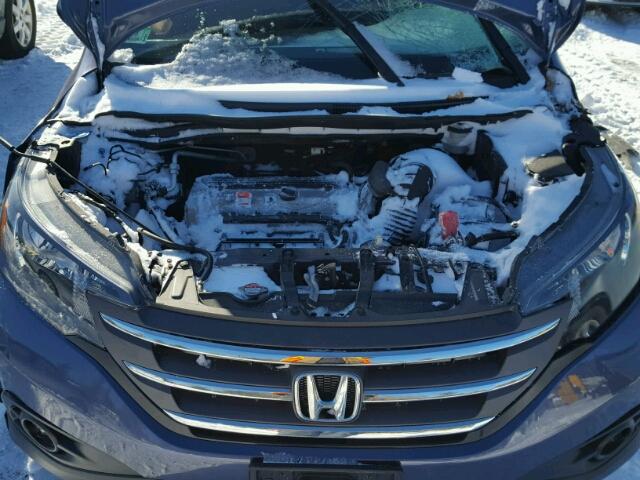 2HKRM4H57DH601773 - 2013 HONDA CR-V EX BLUE photo 7