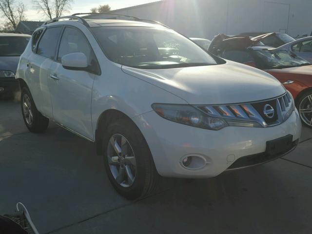 JN8AZ1MU0AW013010 - 2010 NISSAN MURANO S WHITE photo 1