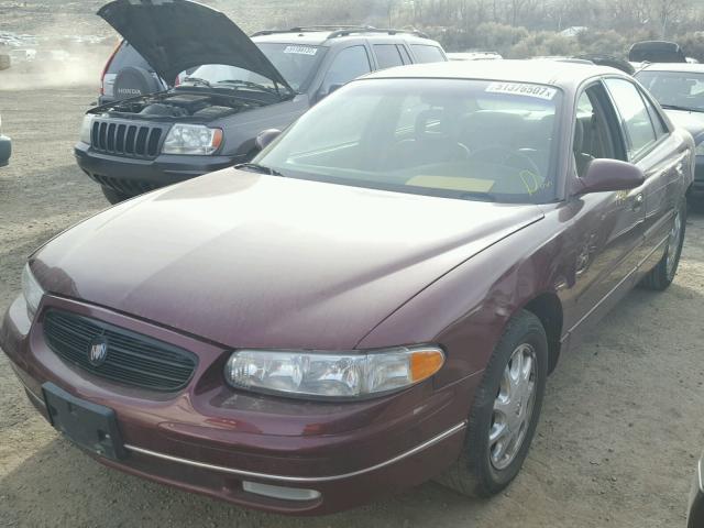 2G4WB55K921231526 - 2002 BUICK REGAL LS MAROON photo 2