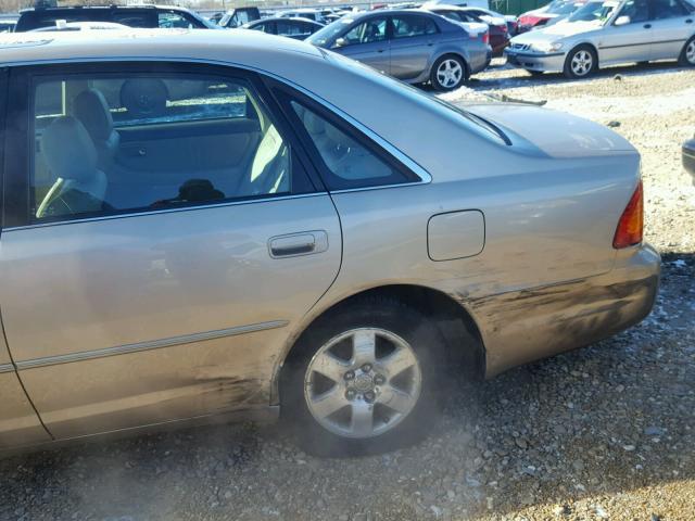 4T1BF28B92U229115 - 2002 TOYOTA AVALON XL TAN photo 9