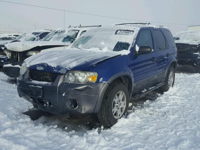 1FMYU93175KA56959 - 2005 FORD ESCAPE XLT BLUE photo 2