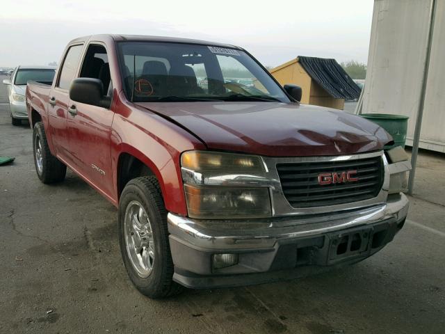 1GTCS136048151330 - 2004 GMC CANYON BURGUNDY photo 1