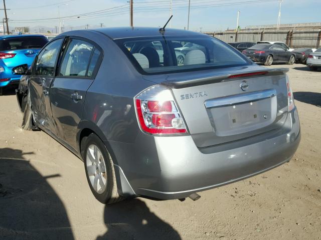 3N1AB6AP6CL765527 - 2012 NISSAN SENTRA 2.0 GRAY photo 3