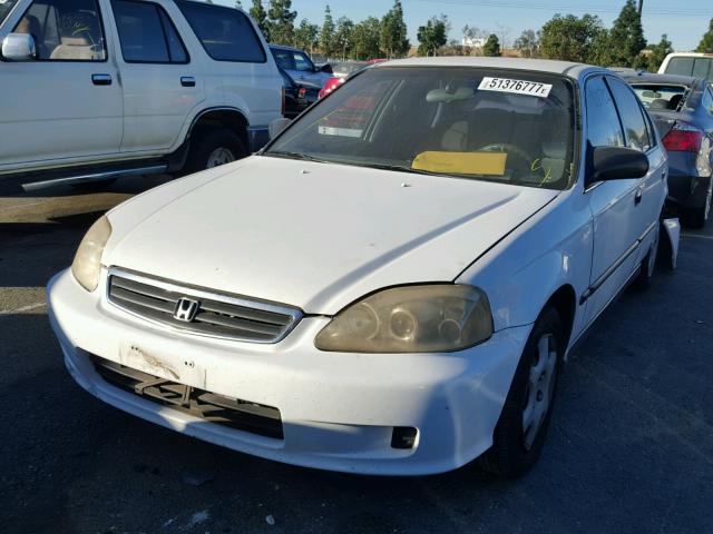 JHMEJ6676YS000366 - 2000 HONDA CIVIC LX WHITE photo 2