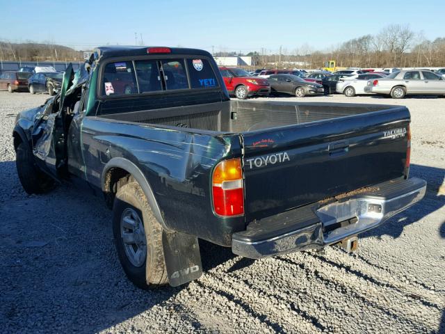 4TAWN72N7YZ601387 - 2000 TOYOTA TACOMA XTR GREEN photo 3