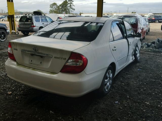 4T1BE32K43U172101 - 2003 TOYOTA CAMRY LE WHITE photo 4