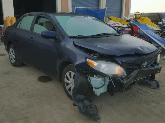 2T1BU4EE3BC649356 - 2011 TOYOTA COROLLA BA BLUE photo 1