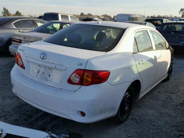 1NXBU4EE7AZ209279 - 2010 TOYOTA COROLLA BA WHITE photo 4