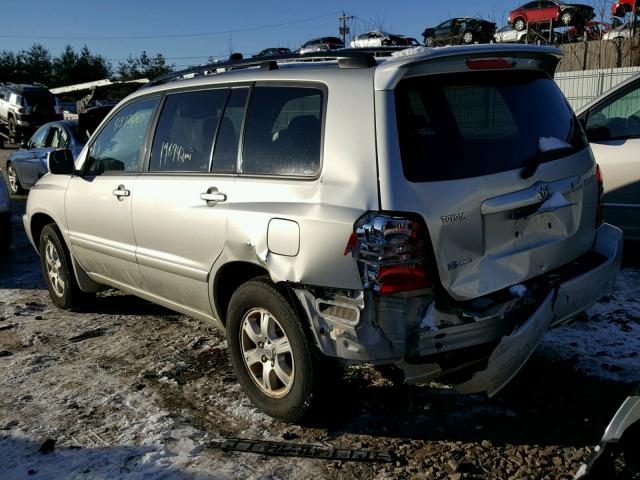 JTEHF21A330124333 - 2003 TOYOTA HIGHLANDER SILVER photo 3