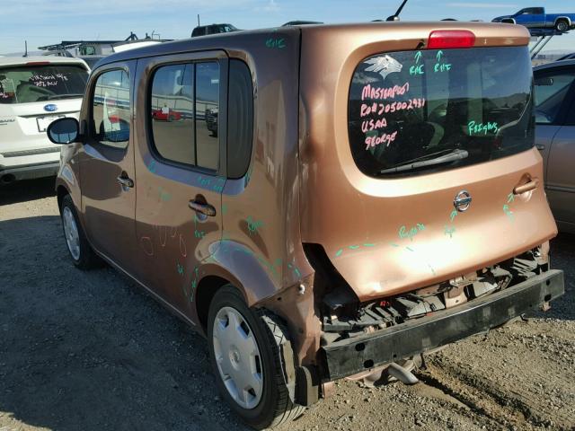 JN8AZ2KR2BT202040 - 2011 NISSAN CUBE BASE BROWN photo 3